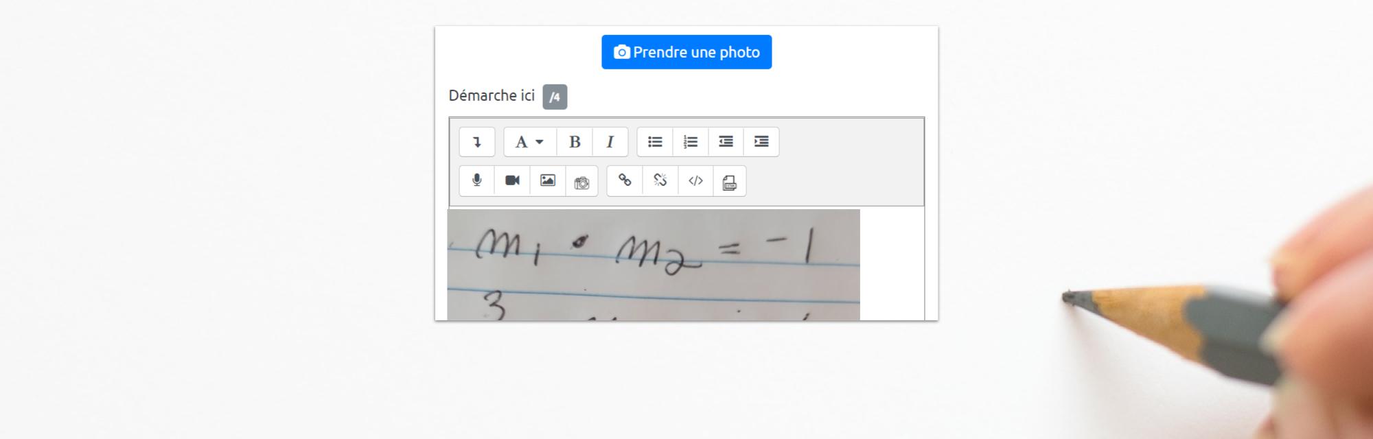 Bouton Prendre une photo