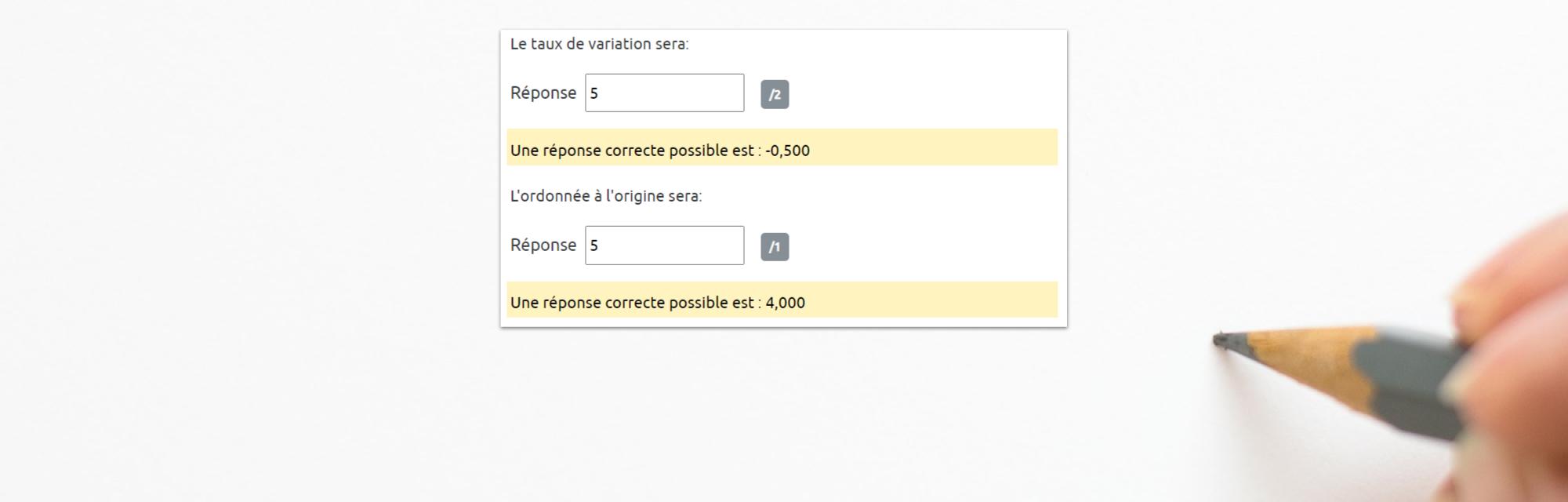 Bonne réponse affichée