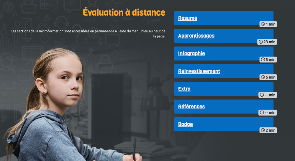 Évaluation à distance