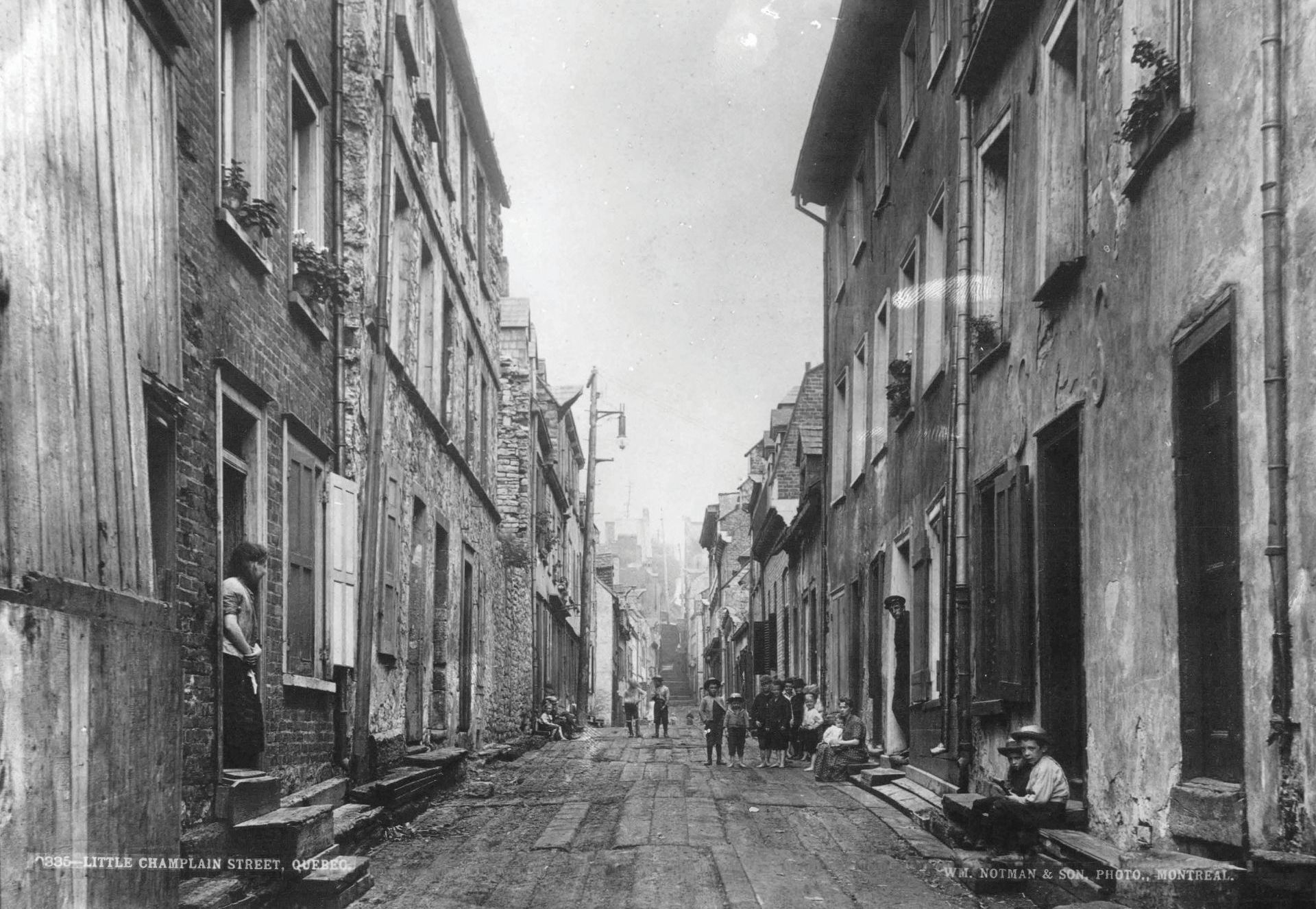 Rue du Petit-Champlain autrefois