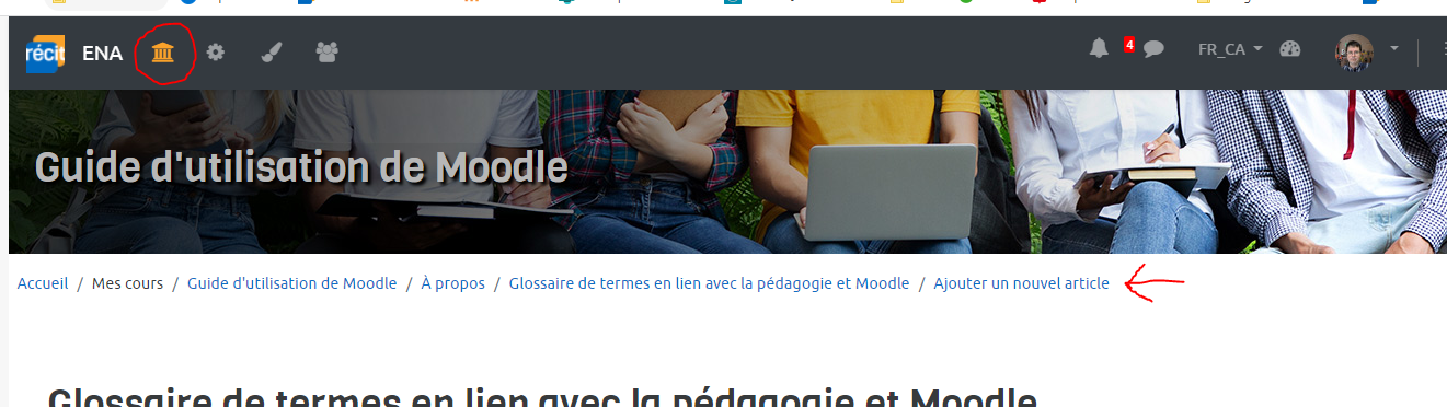 Retour à l'écran principal